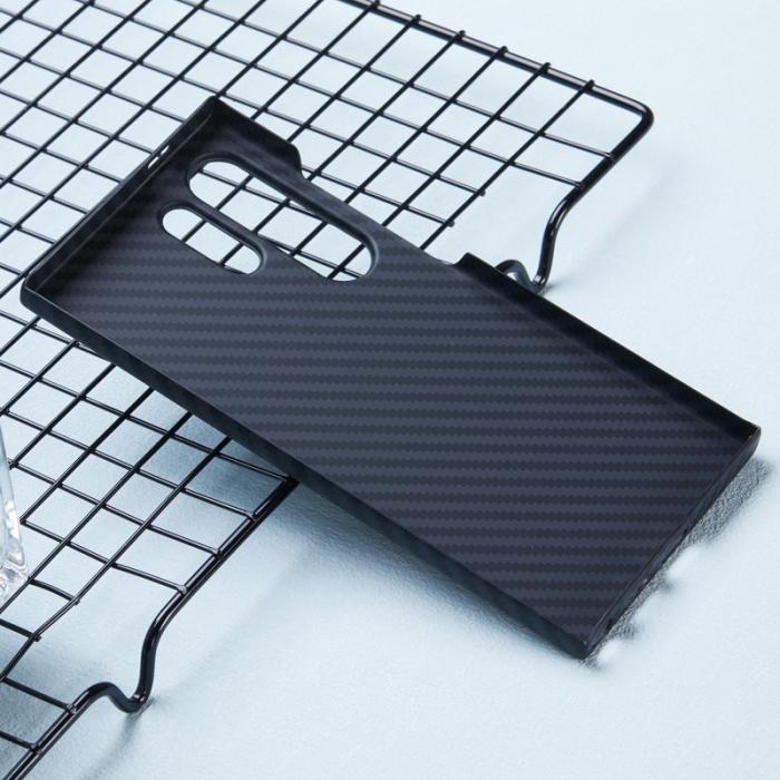 X-Level - X-LEVEL Mobilskal till Galaxy S24 Ultra Lätt Kolfiber Textur Svart