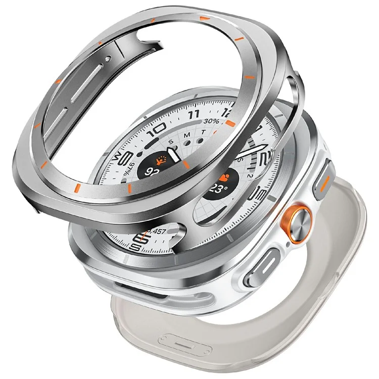 Galaxy Watch Ultra (47mm) Mobilskal Bumper - Grå/Orange | 2353 | AlltMobil