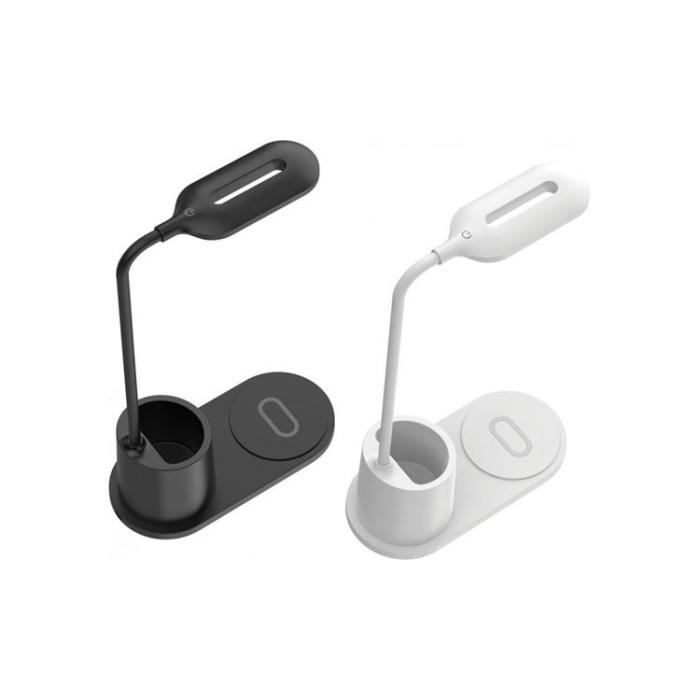 Rebeltec - Rebeltec Qi Trådlös Laddare 10W Med LED Lampa - Vit