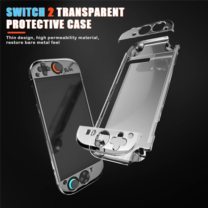 OEM - Nintendo Switch 2 Skal Shockproof PC - Transparent