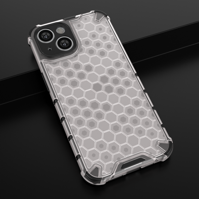 OEM - iPhone 14 Skal Honeycomb Armored Hybrid - Blå