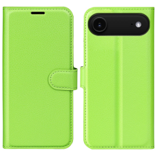 Amorus - AMORUS iPhone Air Plånboksfodral Flipstativ Litchi - Grön