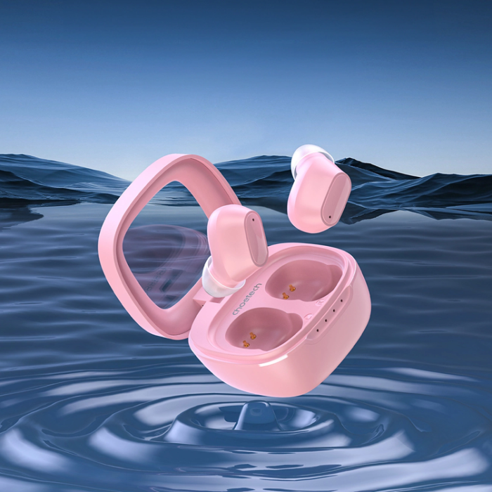 Choetech - Choetech In-ear Trådlösa Hörlurar TWS Bluetooth MEMS - Rosa