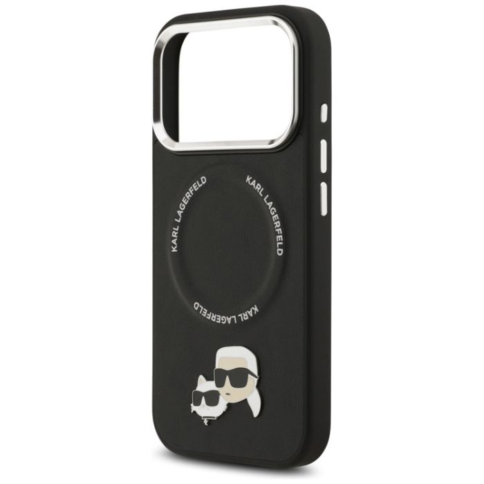 KARL LAGERFELD - Karl Lagerfeld iPhone 17 Pro Max Mobilskal MagSafe Karl Och Choupette Pins