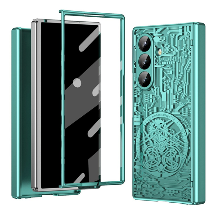 A-One Brand - Galaxy Z Fold7 Mobilskal Mechanical Legend Electroplating - Grön