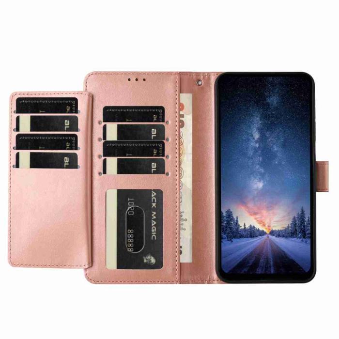 OEM - Samsung Galaxy S26 Ultra Fodral PU Läder Folio Flip - Roséguld