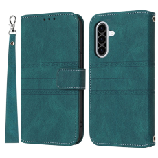 A-One Brand - Galaxy A17 / A26 Plånboksfodral Imprinted Läder - Svartgrön