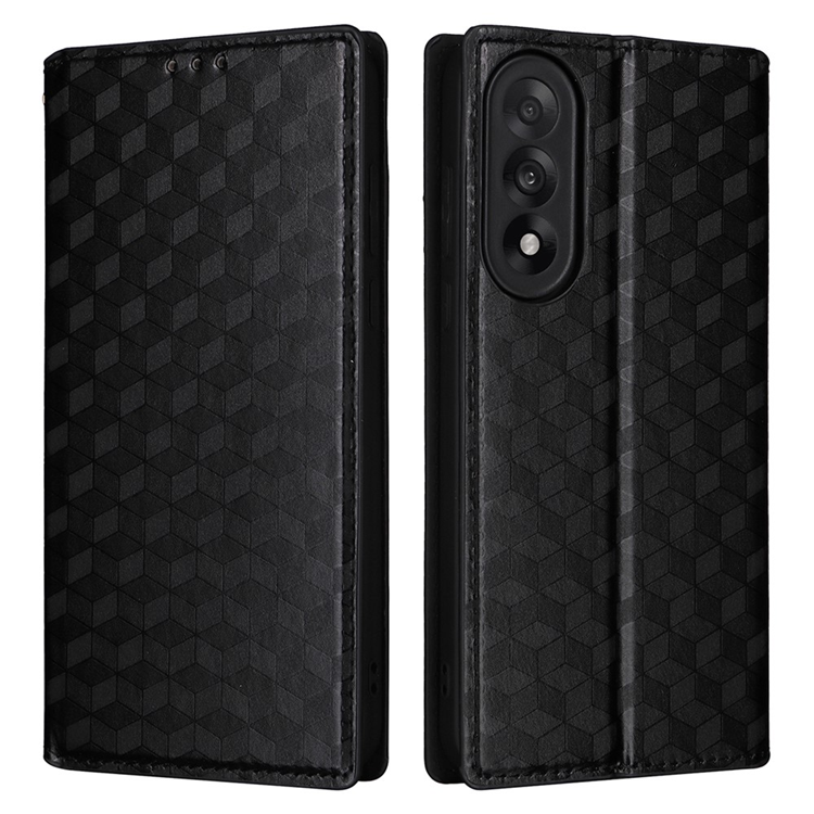 OnePlus Nord 5 Plånboksfodral Rhombus Imprint - Svart | 2353 | AlltMobil