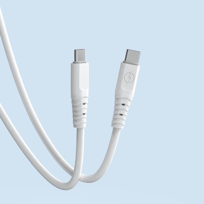Dudao - Dudao USB-C till USB-C 100W Kabel 1m - Vit
