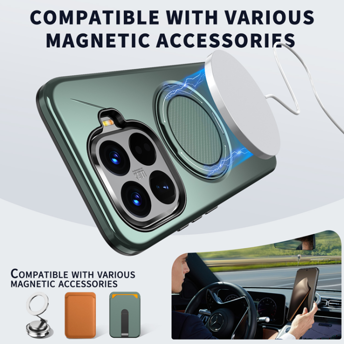 A-One Brand - Xiaomi 15T Pro Mobilskal Magsafe Rotating Kickstand TPU + PC