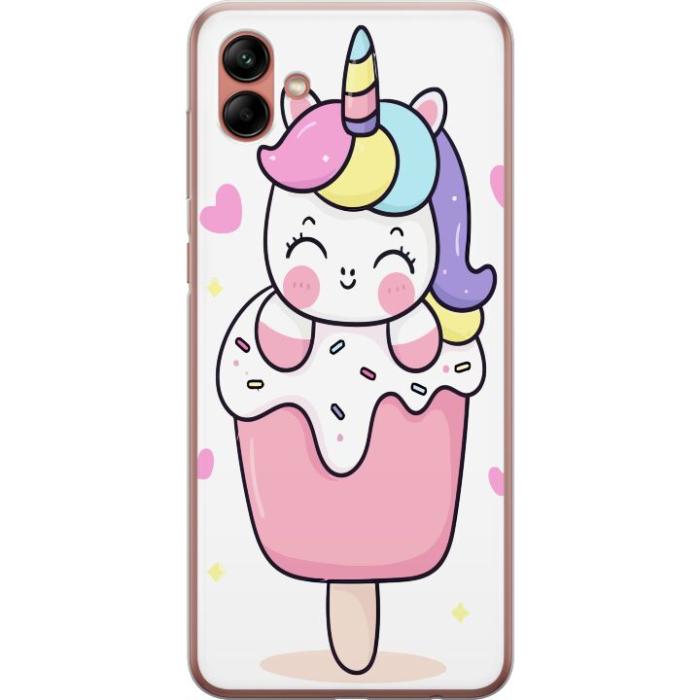 iSecrets - Mobilskal till Samsung Galaxy A04 med Glad enhörning