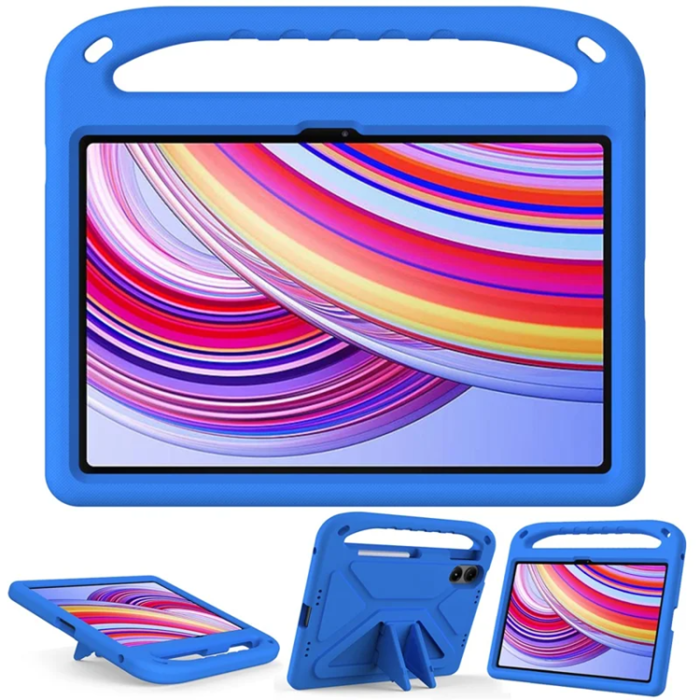 A-One Brand - Xiaomi Redmi Pad Pro/5G/Poco Pad Skal EVA Handgrepp Kickstand - Blå