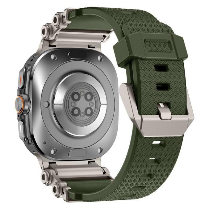 Boom of Sweden - Galaxy Watch Ultra (47mm) Armband Rotation Axis Silikon - Grön