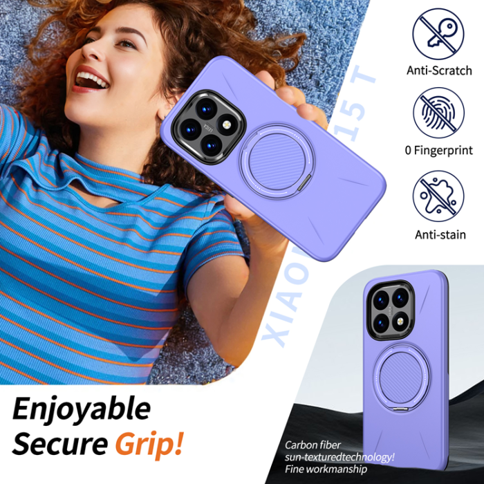 A-One Brand - Xiaomi 15T Mobilskal Magsafe Rotating Kickstand TPU + PC