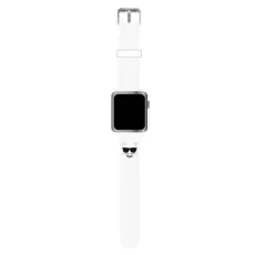 KARL LAGERFELD - Karl Lagerfeld Apple Watch 38/40/41mm Strap Silicone Choupette Heads - Vit