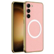 GKK - GKK Galaxy S23 Mobilskal Magsafe Electroplating - Rosa