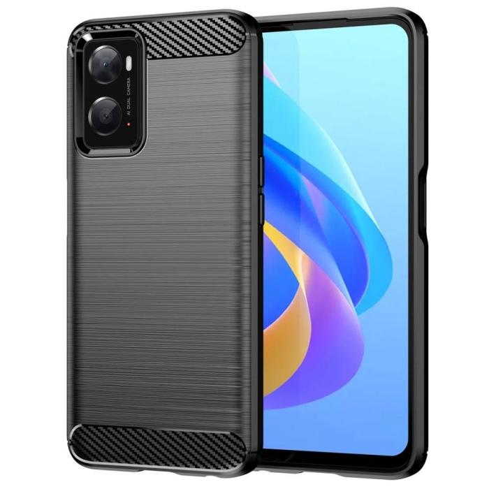 UTGATT1 - Realme Realme 9i Skal Forcell Carbon Mjukplast - Svart