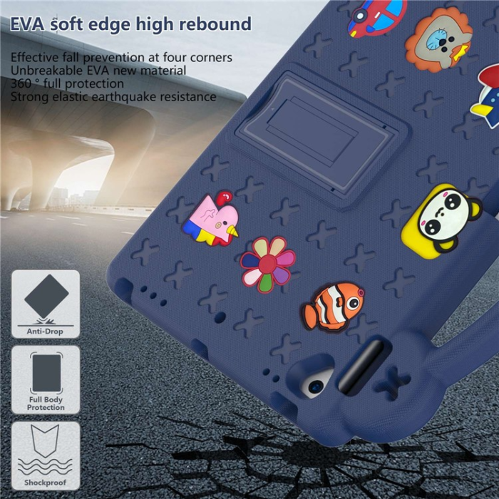 A-One Brand - iPad 10.2 (2021/2019/2020) Skal EVA Kickstand Shockproof - Mörkblå