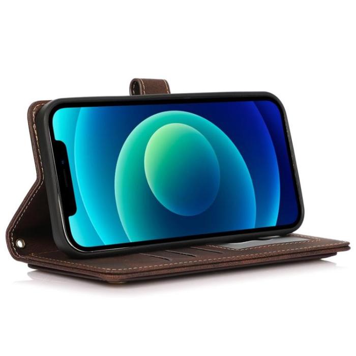 OEM - iPhone 14 Pro Plånboksfodral Flip - Coffee