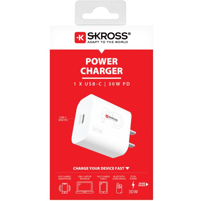 SKROSS - SKROSS Power Laddare US/Japan mfl. 1xUSB-C PD 30W
