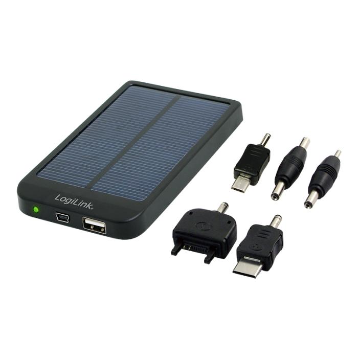 UTGATT5 - LogiLink Solcellsladdare Powerbank Universal USB 2600 mAh