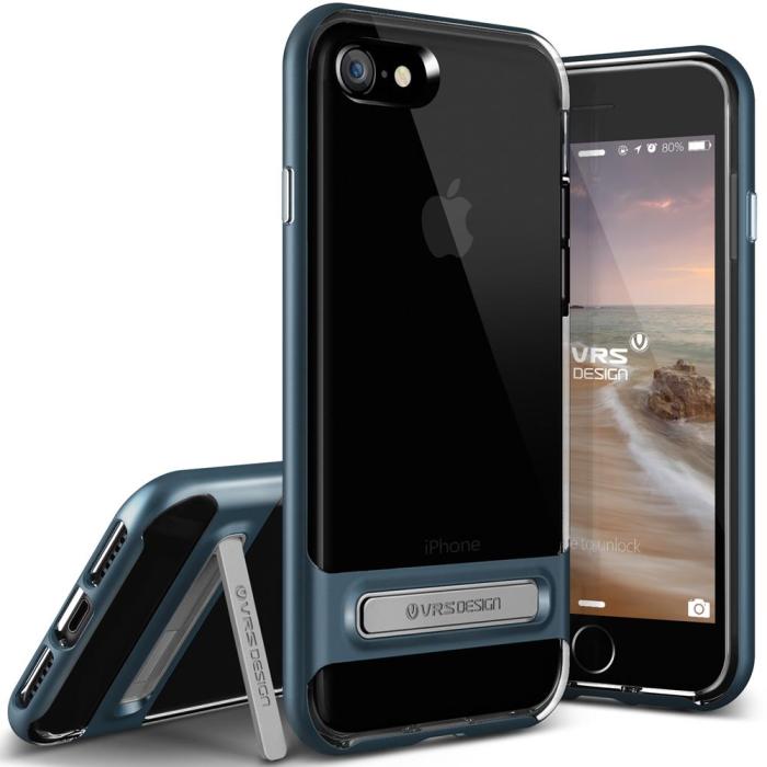 UTGATT5 - Verus Crystal Bumper Skal till Apple iPhone 7/8/SE 2020 - Blå