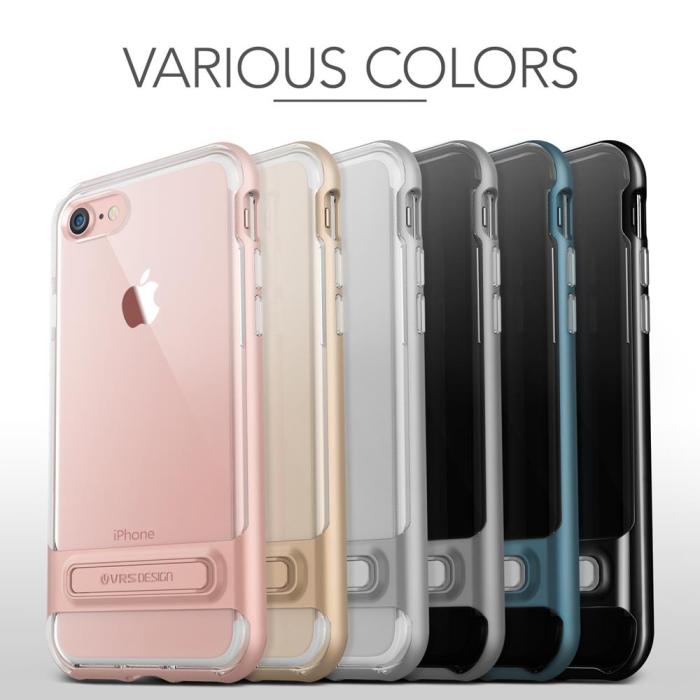 UTGATT5 - Verus Crystal Bumper Skal till Apple iPhone 8/7 - Gagatsvart