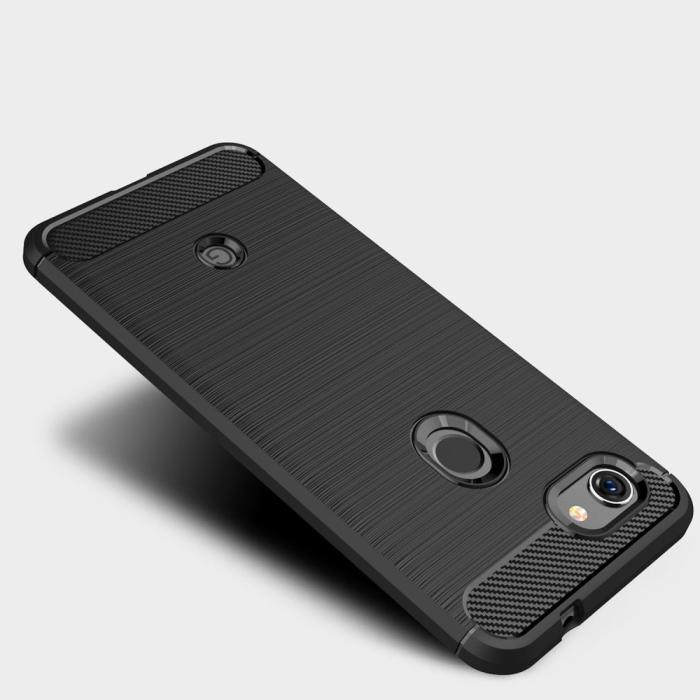 A-One Brand - Carbon Fiber Brushed Skal till Google Pixel 3a XL - Svart