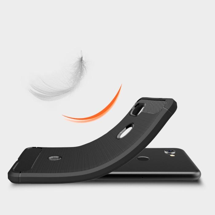 A-One Brand - Carbon Fiber Brushed Skal till Google Pixel 3a XL - Svart