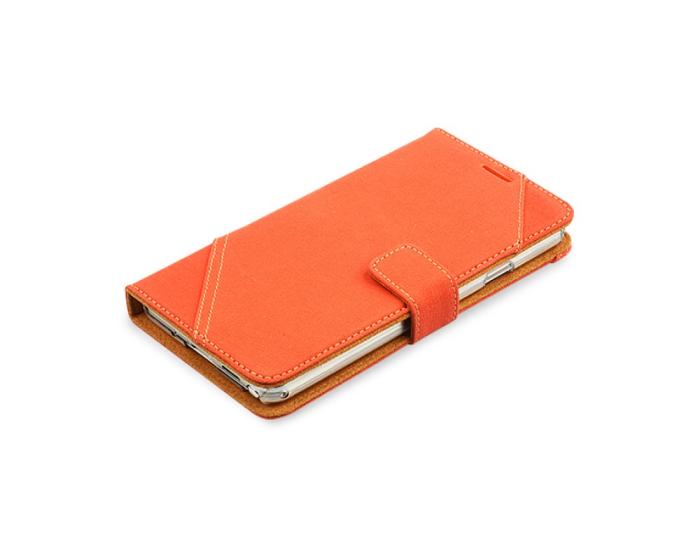 UTGATT1 - Zenus Cambridge Diary Väska till Samsung Galaxy Note 3 N9000 (Orange)