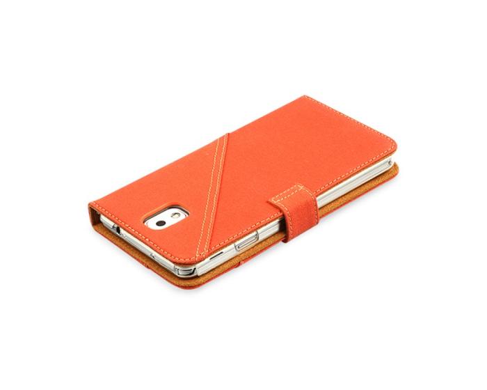UTGATT1 - Zenus Cambridge Diary Väska till Samsung Galaxy Note 3 N9000 (Orange)