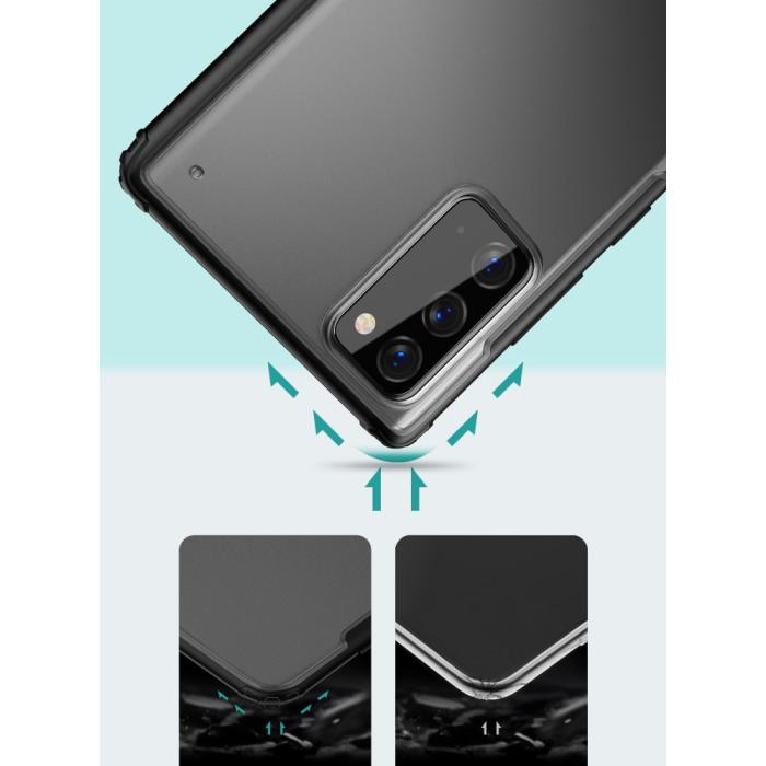 OEM - Armor Series Matte PC + TPU Hybrid Skal Till Galaxy Note 20 - Svart