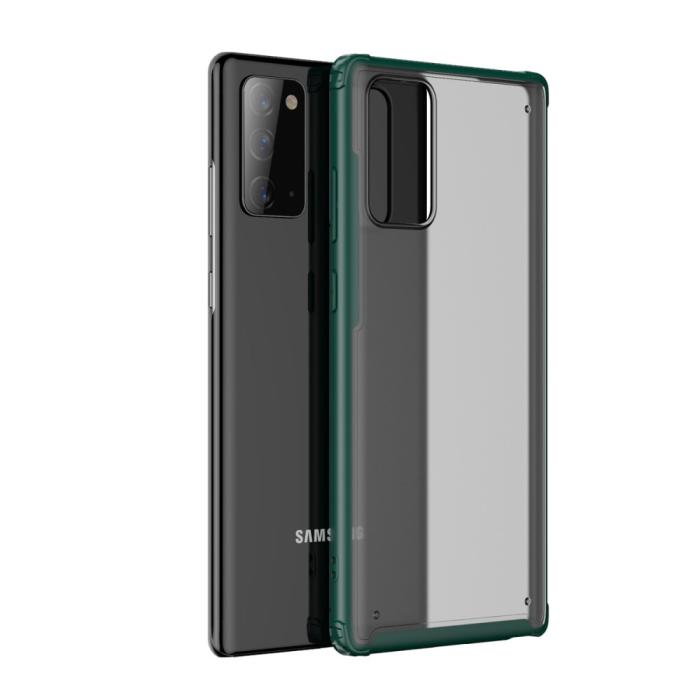OEM - Armor Series Matte PC + TPU Hybrid Skal Till Galaxy Note 20 - Grön