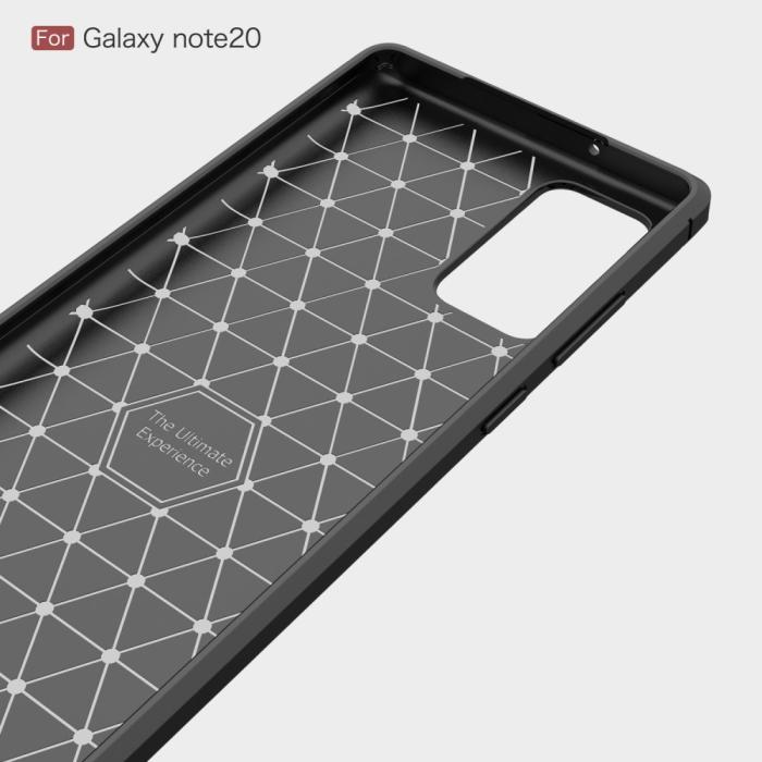 OEM - Carbon TPU Skal Till Galaxy Note 20 - Svart