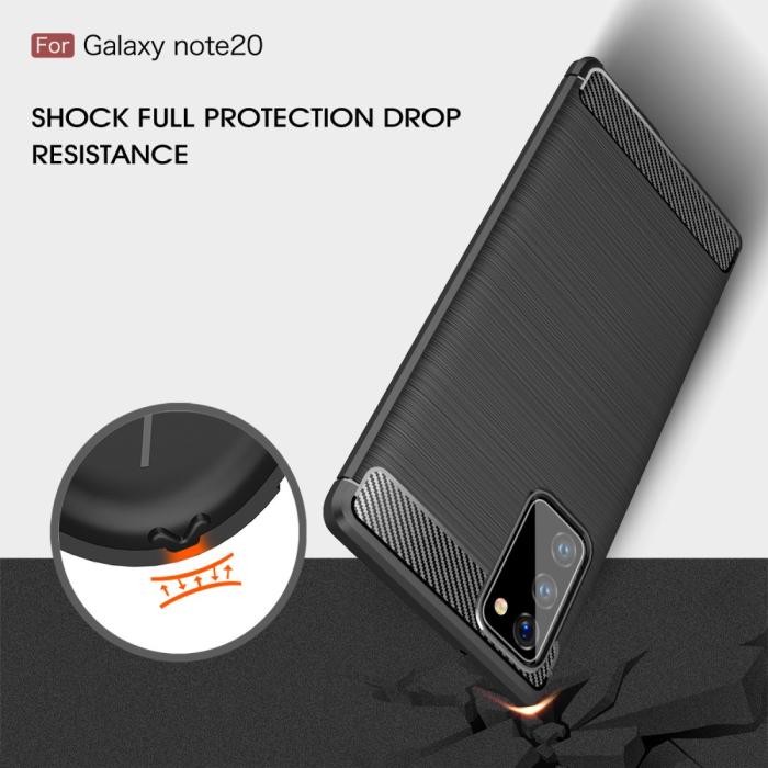 OEM - Carbon TPU Skal Till Galaxy Note 20 - Svart