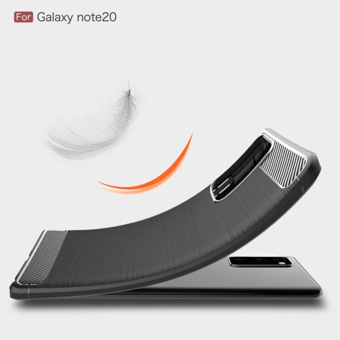 OEM - Carbon TPU Skal Till Galaxy Note 20 - Svart
