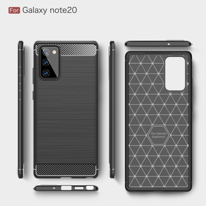 OEM - Carbon TPU Skal Till Galaxy Note 20 - Svart