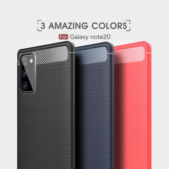 OEM - Carbon TPU Skal Till Galaxy Note 20 - Svart