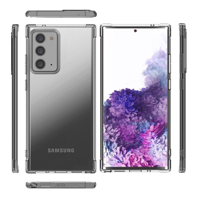 OEM - LEEU Shockproof Skal Till Samsung Galaxy Note 20 - Clear
