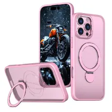A-One Brand - Mobilskal till iPhone 14 Pro Max MagSafe Rotating Kickstand - Rosa