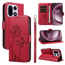 A-One Brand - OnePlus 15 5G Pl&aring;nboksfodral Dandelion Imprint L&auml;der