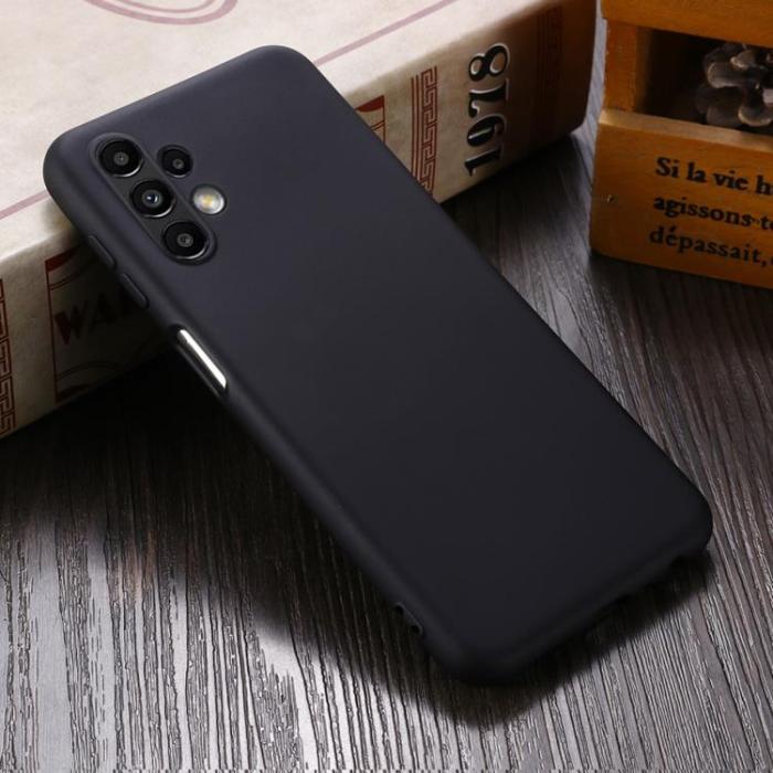 OEM - Galaxy A13 4G Skal Liquid Silicone - Svart