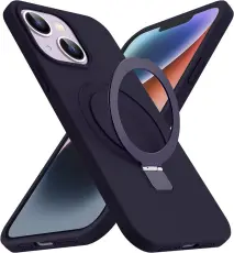 A-One Brand - iPhone 11 Mobilskal Magsafe Liquid Silikon - Lila