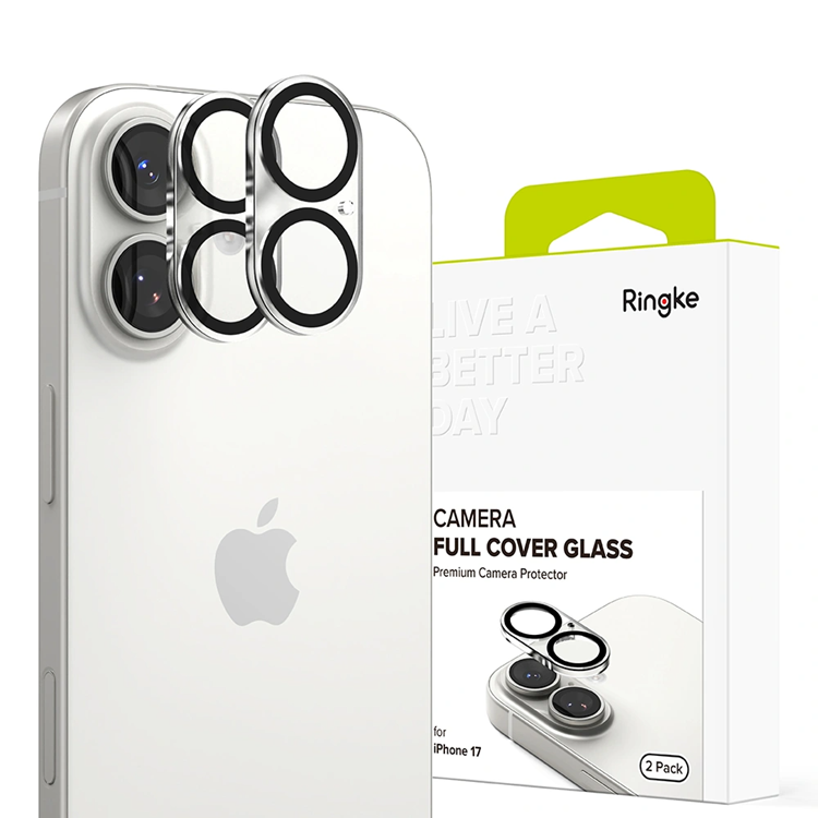 [2-pack] Ringke iPhone 17 Härdat Glas Kameraskydd | 2353 | AlltMobil