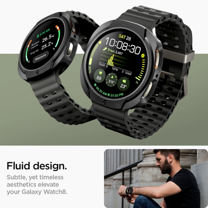 Spigen - Spigen Galaxy Watch 8 (40mm) Skal Liquid Air - Svart