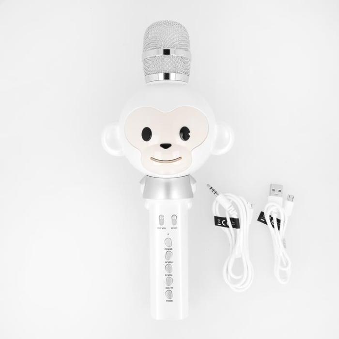 Maxlife - Maxlife Bluetooth-Mikrofon med Högtalare Djur MX-100 - Vit