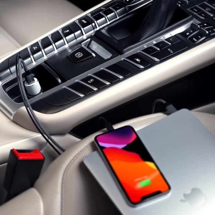 Satechi - Satechi billaddare med PD 1xUSB-C och 1xUSB-A på hela 72 Watt