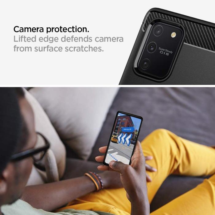 UTGATT5 - SPIGEN Rugged Armor Galaxy S10 Lite Mattsvart