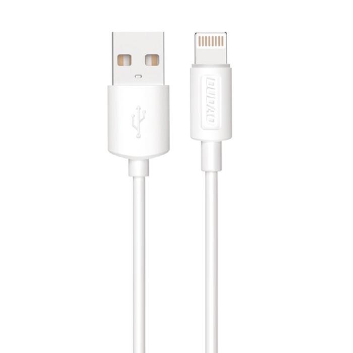 UTGATT - Dudao USB Väggladdare QC3.0 12W , Lightning Kabel 1m - Vit