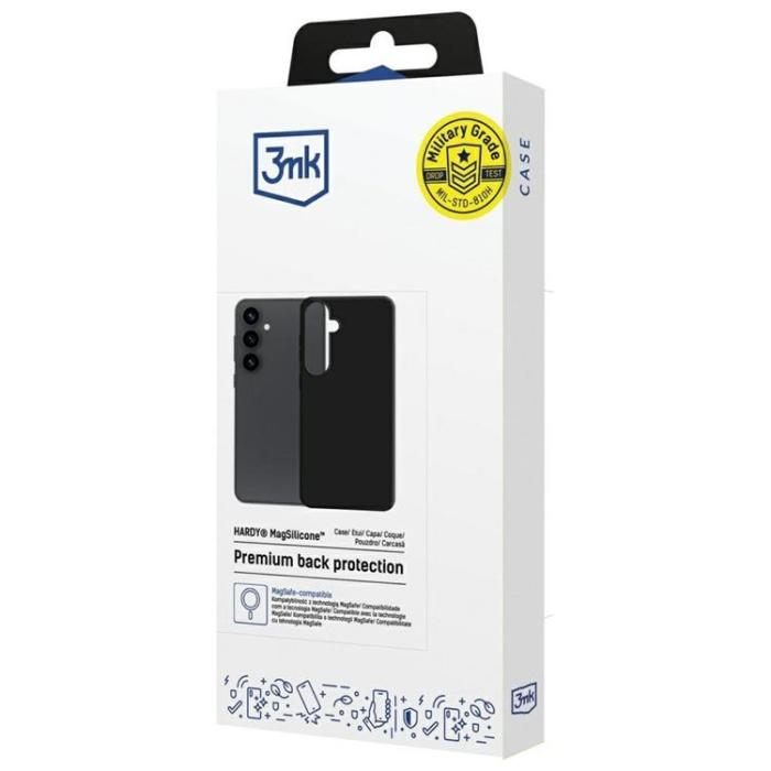 3MK - 3MK Galaxy S25 Plus Mobilskal MagSafe Hardy Silikon - Svart